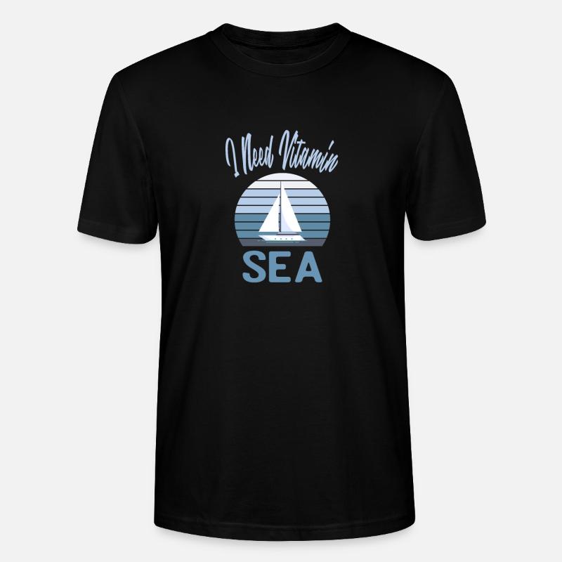 I Vitamine Need Sea - T-shirt bio CRAFTER Stanley Stella Unisexe - noir