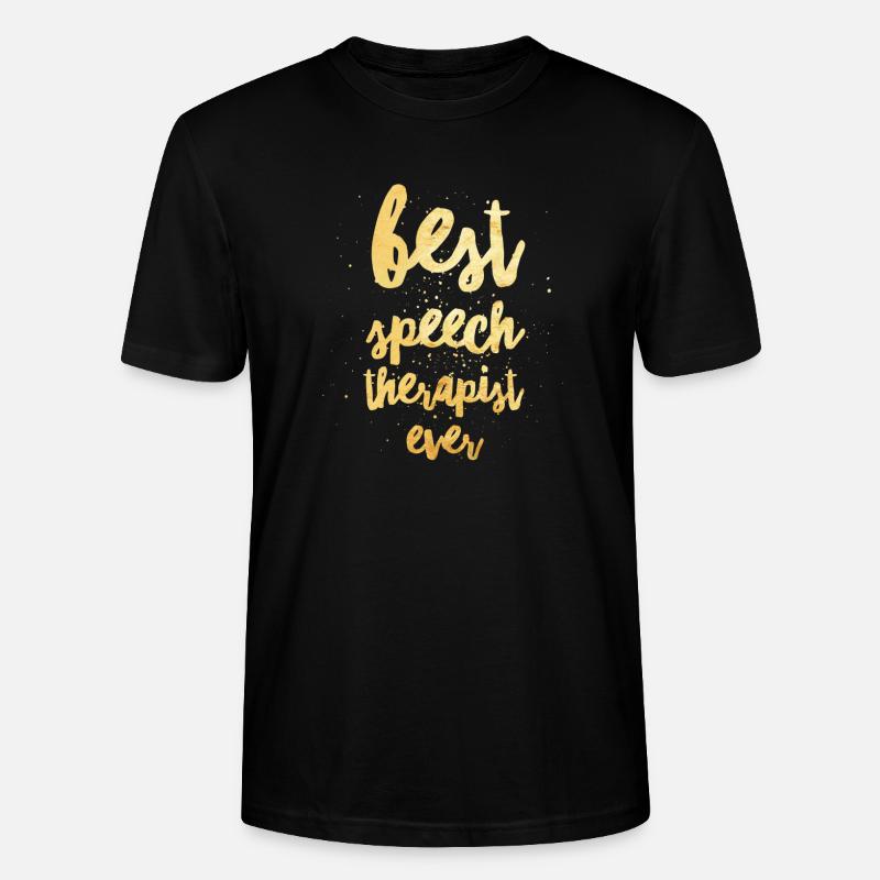 Bester Logopäde aller Zeiten - Stanley/Stella Unisex Bio-T-Shirt CRAFTER - Schwarz