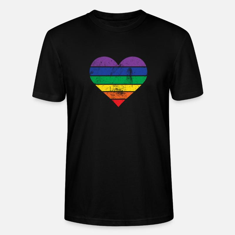 Arc en ciel - T-shirt bio CRAFTER Stanley Stella Unisexe - noir
