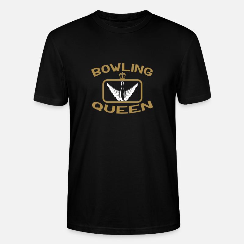 Bowling Queen - Stanley/Stella Unisex Bio-T-Shirt CRAFTER - Schwarz