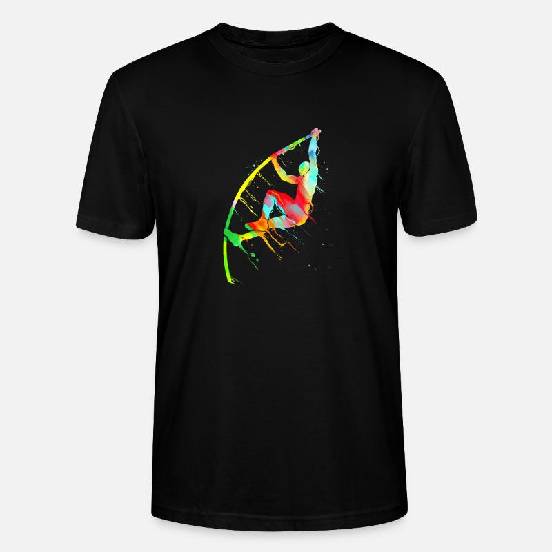 Saut à la perche athlétisme - T-shirt bio CRAFTER Stanley Stella Unisexe - noir