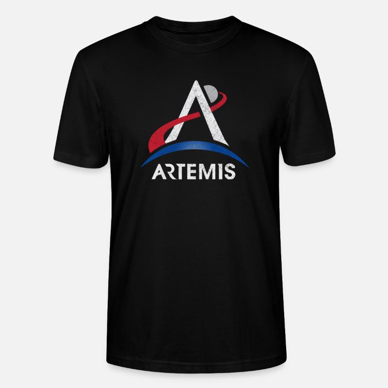 Artemis Programm Logo Mond Mars Raum Nasa Lunar Mi. - Stanley/Stella Unisex Bio-T-Shirt CRAFTER - Schwarz