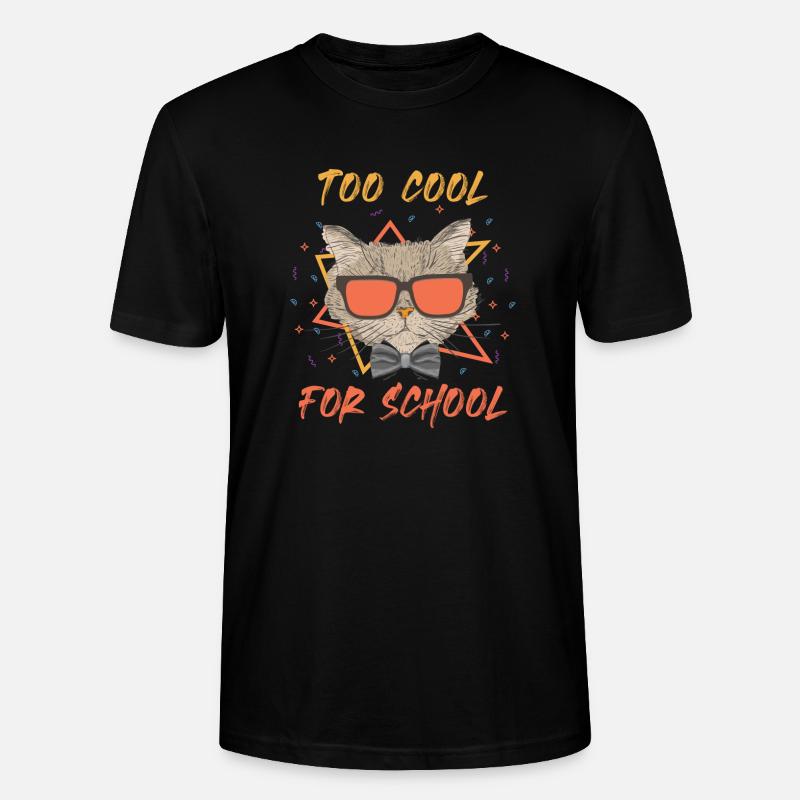 Too Cool For School - Stanley/Stella Unisex Bio-T-Shirt CRAFTER - Schwarz