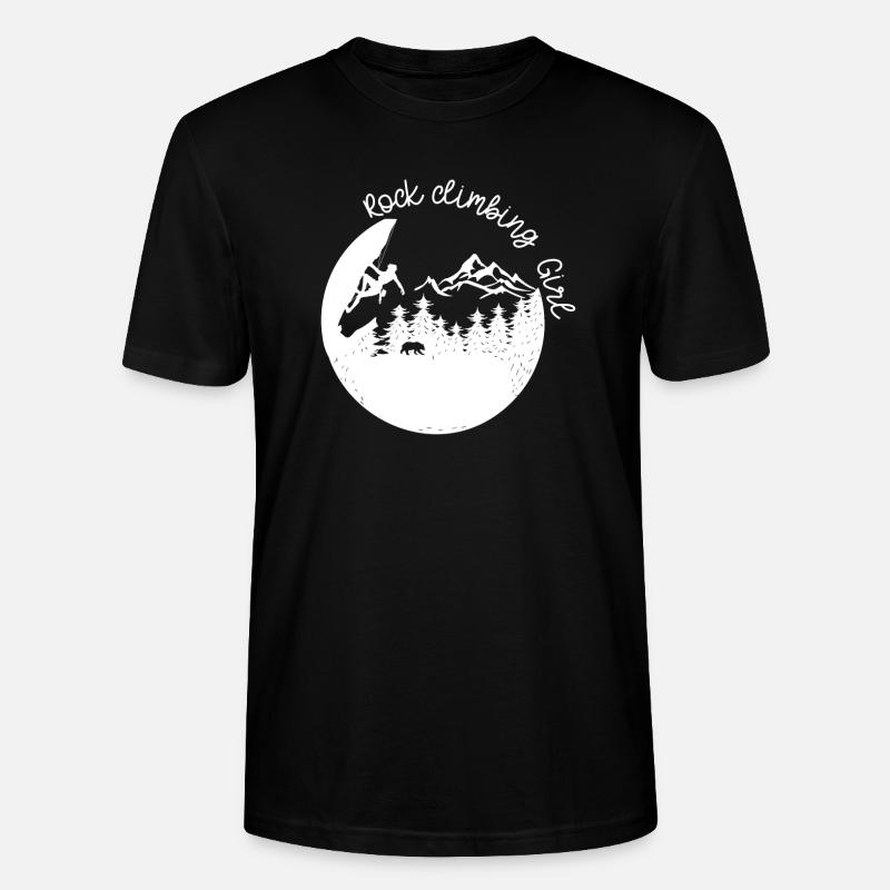 Felsklettern Mädchen (2) - Stanley/Stella Unisex Bio-T-Shirt CRAFTER - Schwarz
