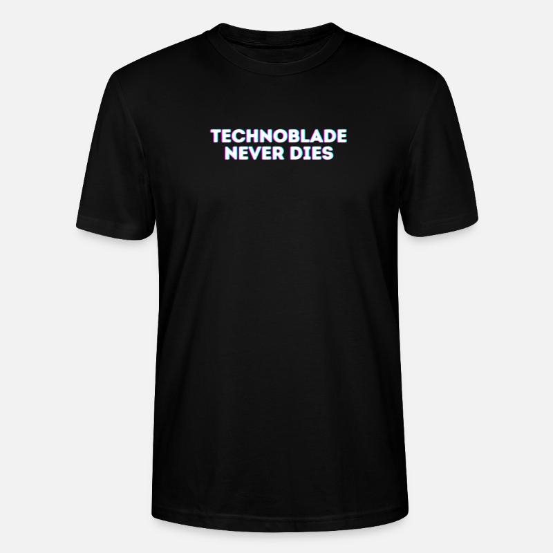 Technoblade Never dies - Stanley/Stella Unisex Bio-T-Shirt CRAFTER - Schwarz