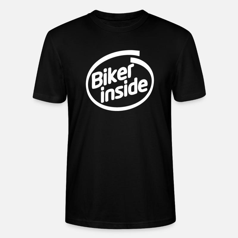 BIKER INSIDE - T-shirt bio CRAFTER Stanley Stella Unisexe - noir