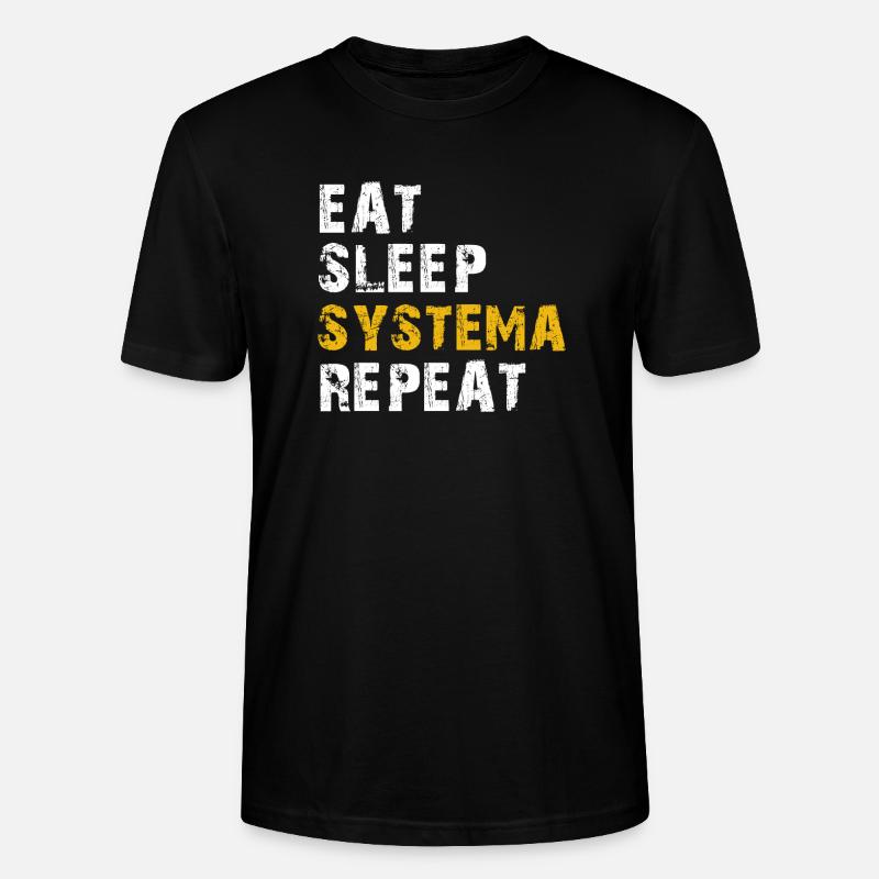 manger le sommeil Systema - T-shirt bio CRAFTER Stanley Stella Unisexe - noir