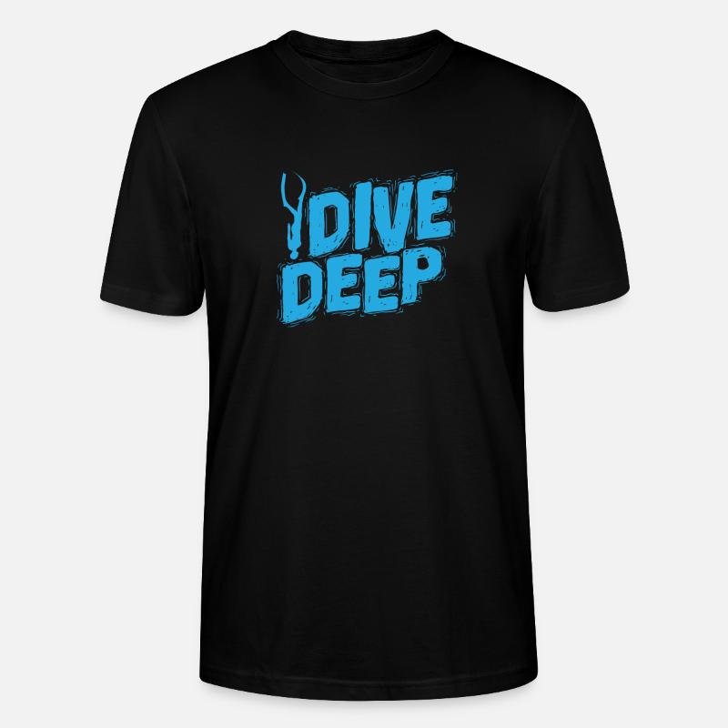 Apnoetaucher Dive Deep - Stanley/Stella Unisex Bio-T-Shirt CRAFTER - Schwarz