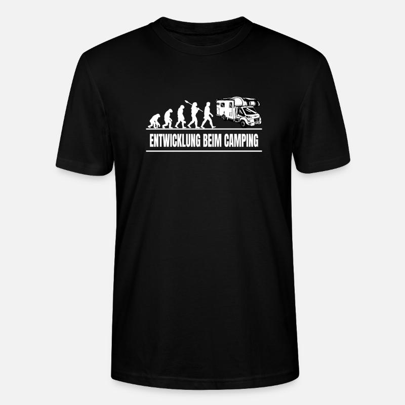 Lustiger Camper Camping Spruch - Stanley/Stella Unisex Bio-T-Shirt CRAFTER - Schwarz