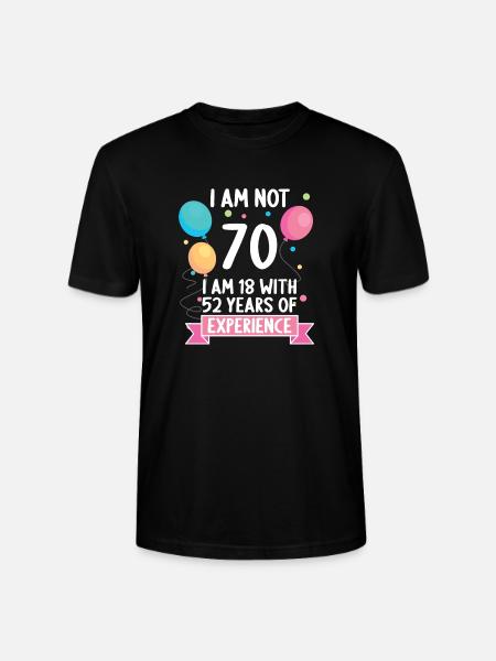 70 år 70 år 70 år 70 år - Stanley Stella CRAFTER unisex økologisk-T-shirt - sort