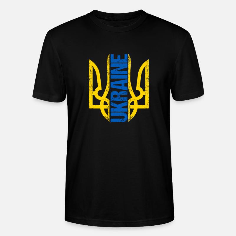 Ukraine Leute Geschenke - Stanley/Stella Unisex Bio-T-Shirt CRAFTER - Schwarz