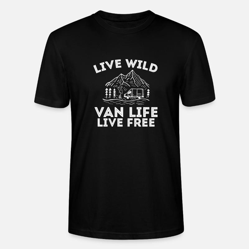 Van Life - Stanley/Stella Unisex Bio-T-Shirt CRAFTER - Schwarz