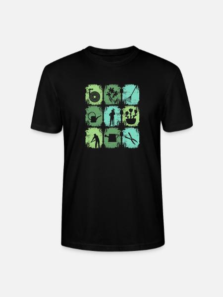 Garden Tools Gardener - Stanley/Stella CRAFTER Unisex Organic T-Shirt - black