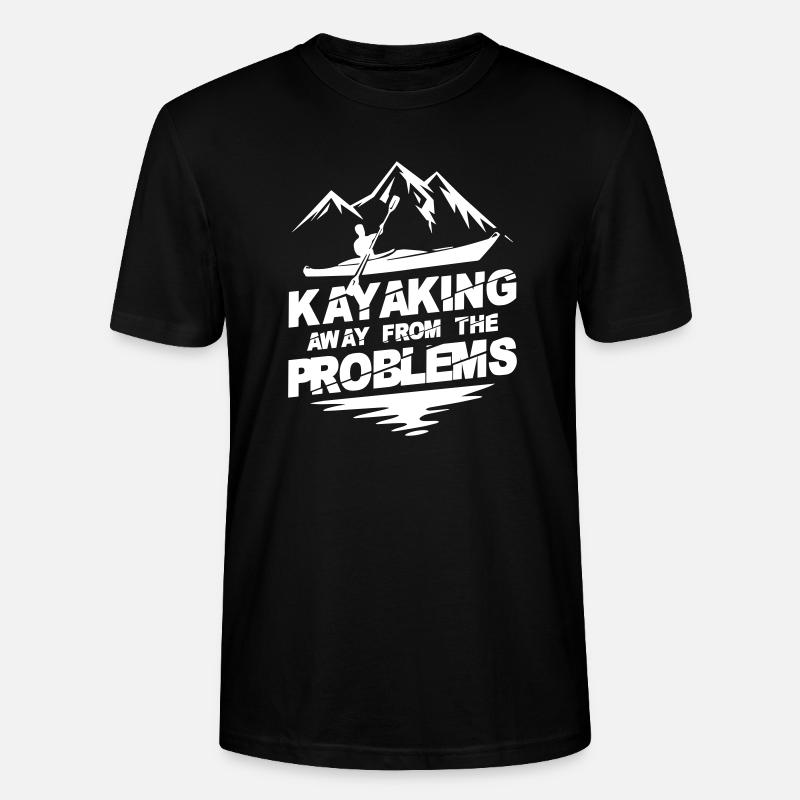 Away From The Problem - Stanley/Stella CRAFTER Unisex Organic T-Shirt - black