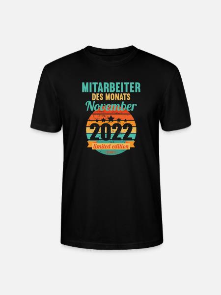 Mitarbeiter des Monats November 2022 - Stanley/Stella Unisex Bio-T-Shirt CRAFTER - Schwarz