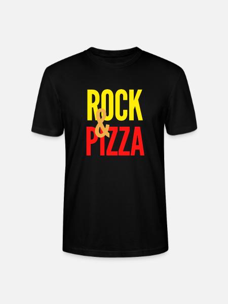 Rock et Pizza - T-shirt bio CRAFTER Stanley Stella Unisexe - noir