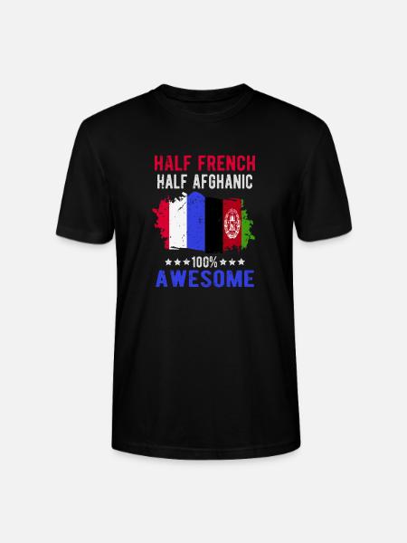 Halb Franzose Halb Afghane - Stanley/Stella Unisex Bio-T-Shirt CRAFTER - Schwarz