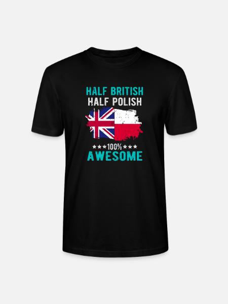 Half British Half Singaporean - Stanley/Stella CRAFTER Unisex Organic T-Shirt - black