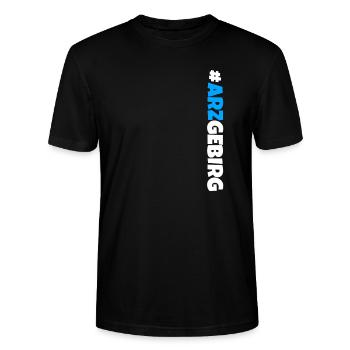 Arzgebirg mei Haamit - Stanley/Stella Unisex Bio-T-Shirt CRAFTER - Schwarz - Vorne - Alina (178cm) & Michal (187cm)