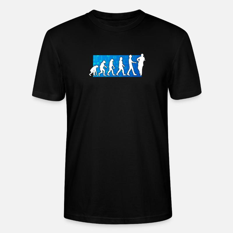 Évolution du violoniste - T-shirt bio CRAFTER Stanley Stella Unisexe - noir