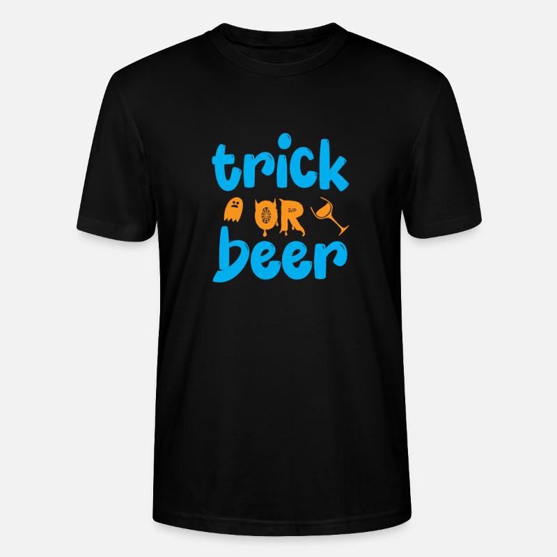 Trick oder Bier - Halloween-Humor - Stanley/Stella Unisex Bio-T-Shirt CRAFTER - Schwarz