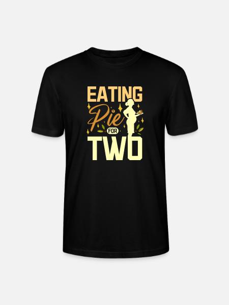 Eating pie for two - Stanley/Stella Unisex Bio-T-Shirt CRAFTER - Schwarz