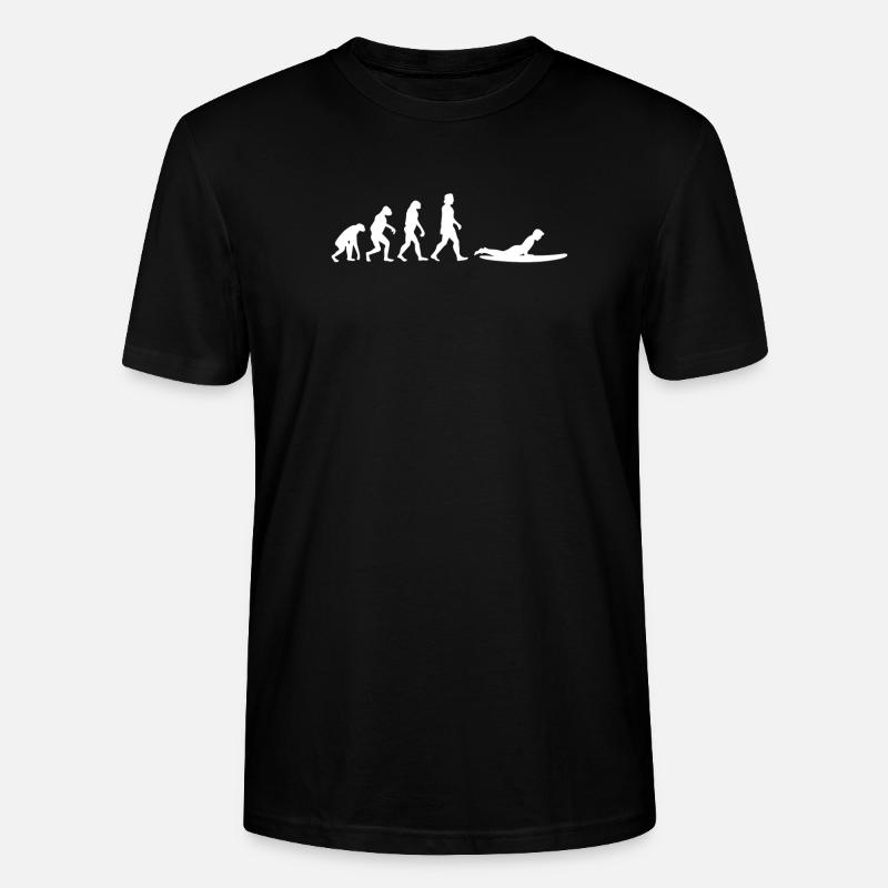 Évolution du surf - T-shirt bio CRAFTER Stanley Stella Unisexe - noir