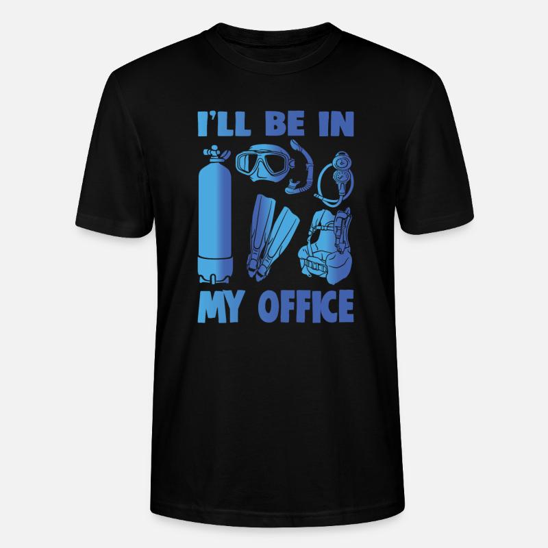 JE SERAI DANS MON BUREAU - T-shirt bio CRAFTER Stanley Stella Unisexe - noir