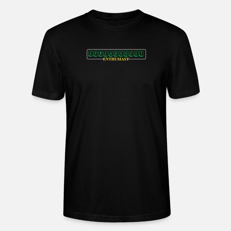 Feuille de calcul comptable CPA Fun Comptable Drôle - T-shirt bio CRAFTER Stanley Stella Unisexe - noir
