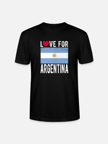 ARGENTINA flag - Stanley/Stella CRAFTER Unisex Organic T-Shirt - black