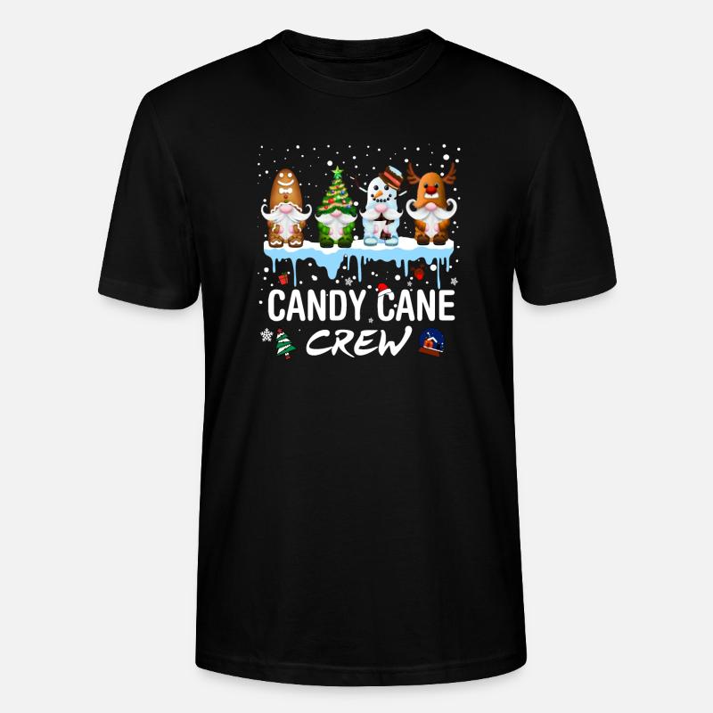 Candy Cane Crew - Stanley/Stella Unisex Bio-T-Shirt CRAFTER - Schwarz
