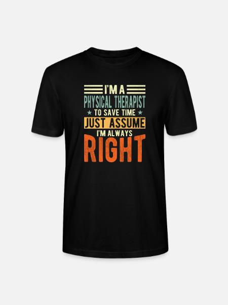 Physiotherapist - Stanley/Stella CRAFTER Unisex Organic T-Shirt - black