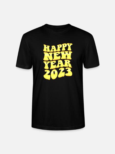 2023 Year of the Rabbit - 2023 Countdown Party Fir - Stanley/Stella CRAFTER Unisex Organic T-Shirt - black