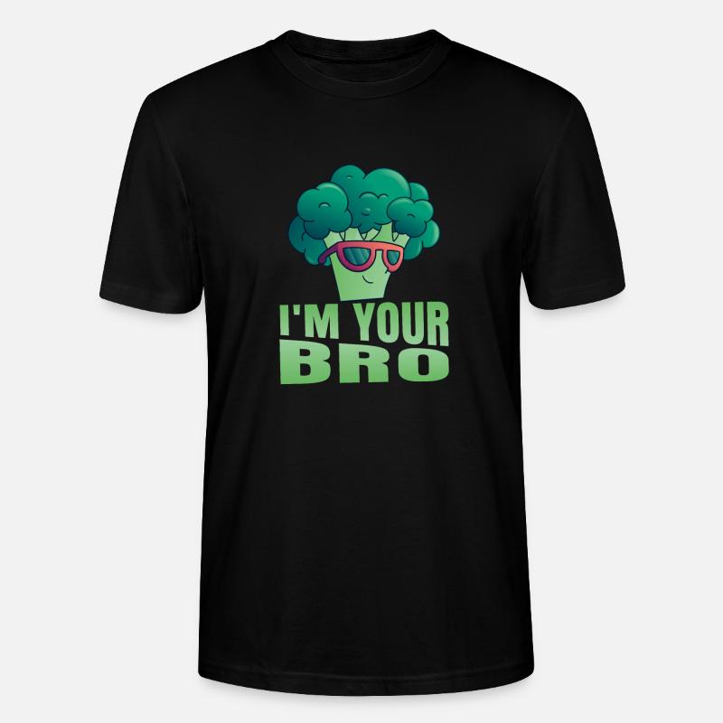 I'm Your Bro Broccoli Vegetable - Stanley/Stella Unisex Bio-T-Shirt CRAFTER - Schwarz
