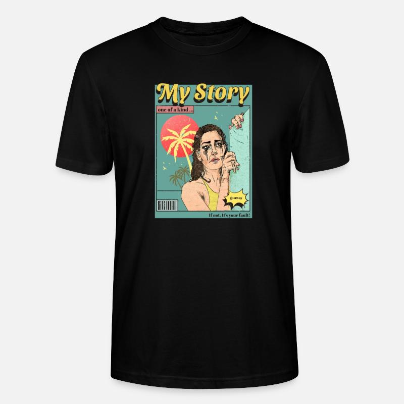 Comic Buch - Stanley/Stella Unisex Bio-T-Shirt CRAFTER - Schwarz
