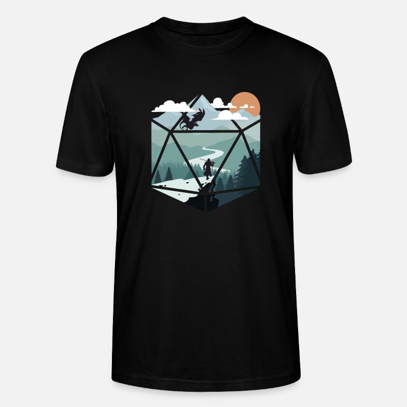 RPG-RPG-Tabletop-Rollenspiele Gamer-Rollenspiel - Stanley/Stella Unisex Bio-T-Shirt CRAFTER - Schwarz