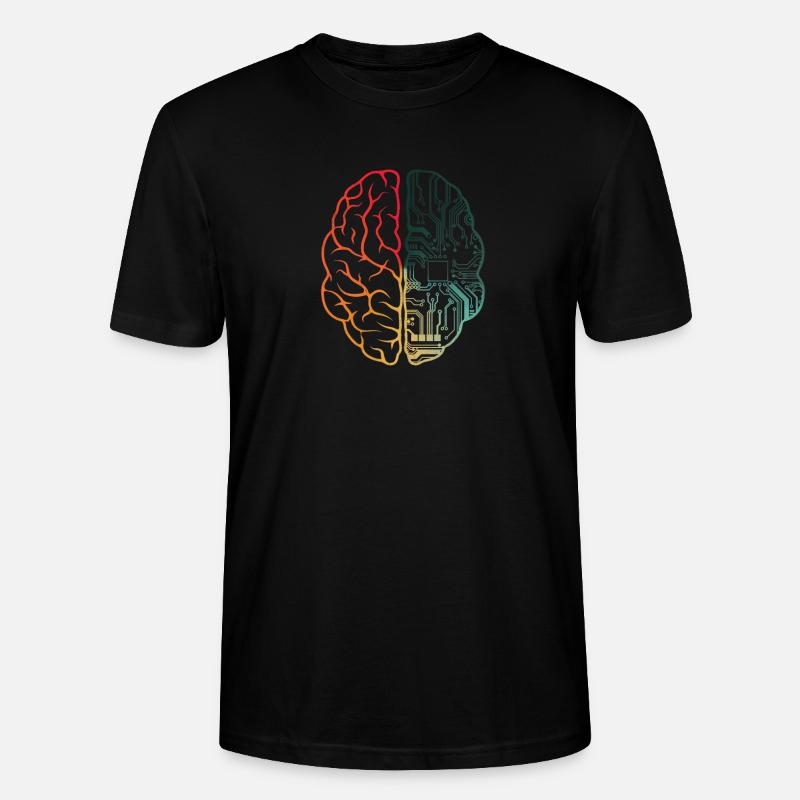 Programmierer Coding - Entwickler Programmieren Gehirn - Stanley/Stella Unisex Bio-T-Shirt CRAFTER - Schwarz