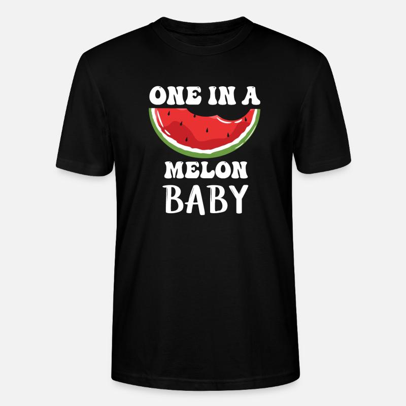 Un bébé melon pastèque - T-shirt bio CRAFTER Stanley Stella Unisexe - noir