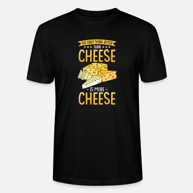 Käse Geschenk - Stanley/Stella Unisex Bio-T-Shirt CRAFTER - Schwarz