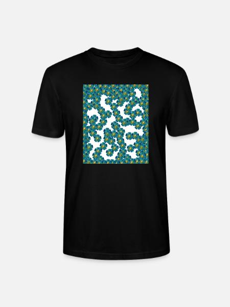 Blumen - Stanley/Stella Unisex Bio-T-Shirt CRAFTER - Schwarz