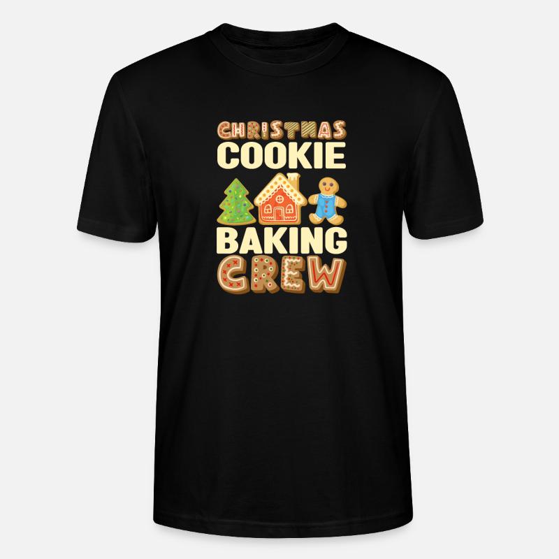 Weihnachtsplätzchenbacken Crew Traditioneller - Stanley/Stella Unisex Bio-T-Shirt CRAFTER - Schwarz