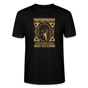 Männer Premium Kapuzenjacke - Stanley/Stella Unisex Bio-T-Shirt CRAFTER - Schwarz - Vorne - Alina (178cm) & Michal (187cm)