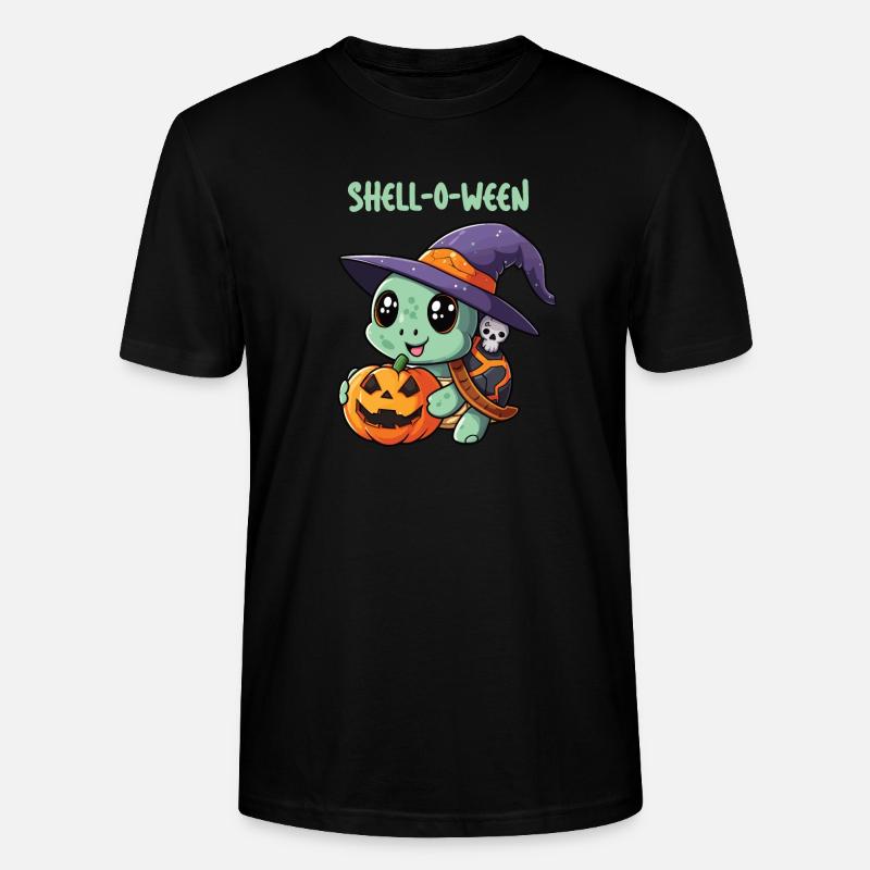 Halloween-Schildkröte, Shell-O-Ween - Stanley/Stella Unisex Bio-T-Shirt CRAFTER - Schwarz