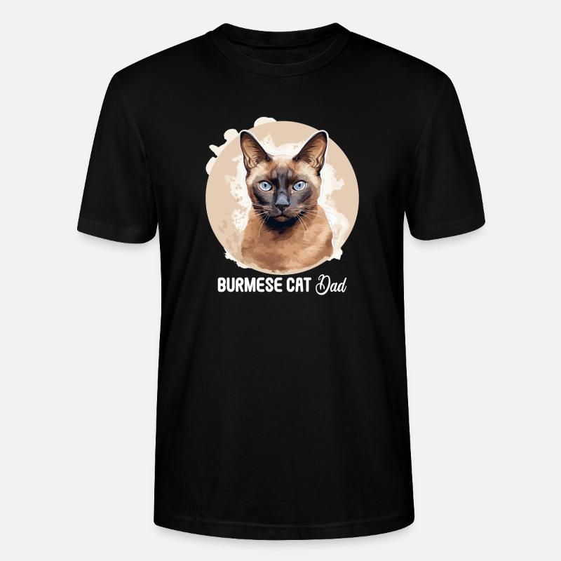 Chat birman Birmanie Katze - T-shirt bio CRAFTER Stanley Stella Unisexe - noir