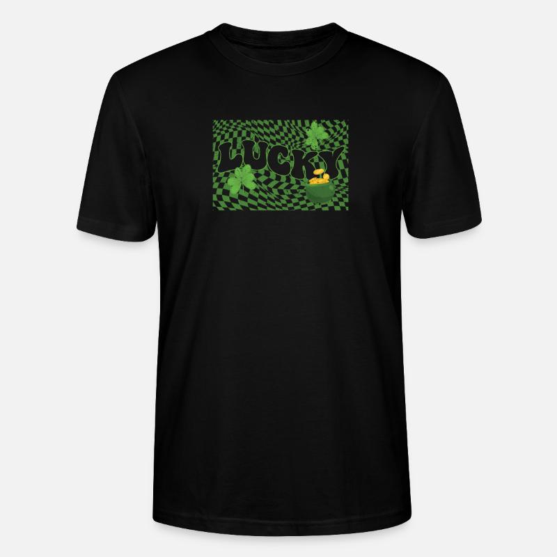 Joyeuse Saint-Patrick Shamrock Irlande Luxure - T-shirt bio CRAFTER Stanley Stella Unisexe - noir