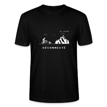 Déconnecter avec mon vélo - T-shirt bio CRAFTER Stanley Stella Unisexe - noir - Devant - Alina (178cm) & Michal (187cm)