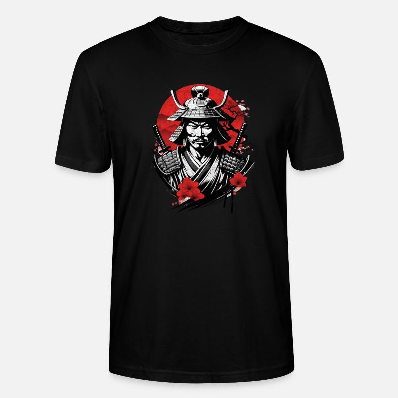 Samurai-Krieger - Japan - Dämon - Stanley/Stella Unisex Bio-T-Shirt CRAFTER - Schwarz