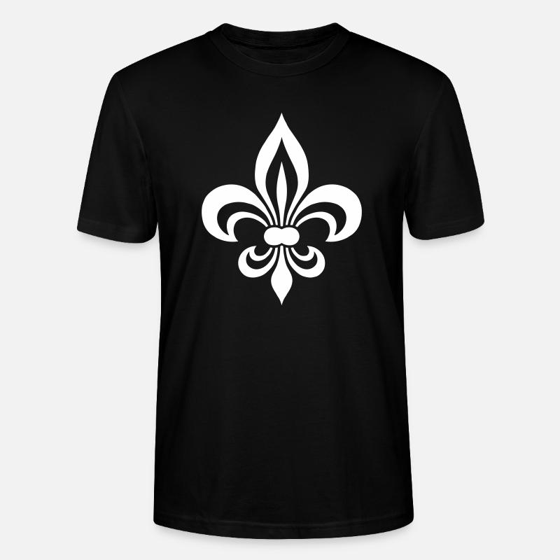 Fleur de Lis - Stanley/Stella Unisex Bio-T-Shirt CRAFTER - Schwarz