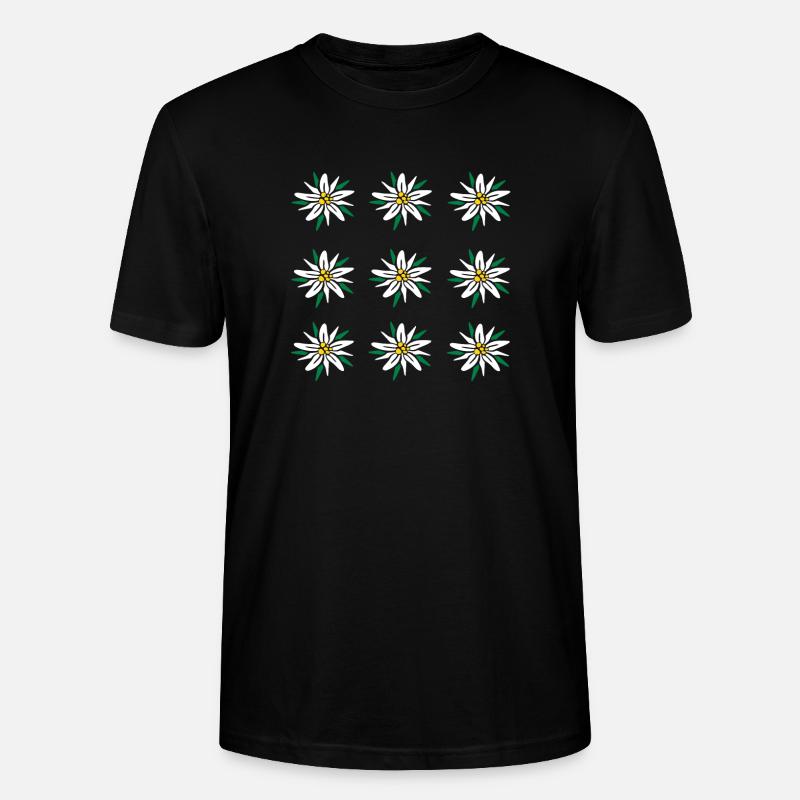 Edelweiss - Stanley/Stella Unisex Bio-T-Shirt CRAFTER - Schwarz