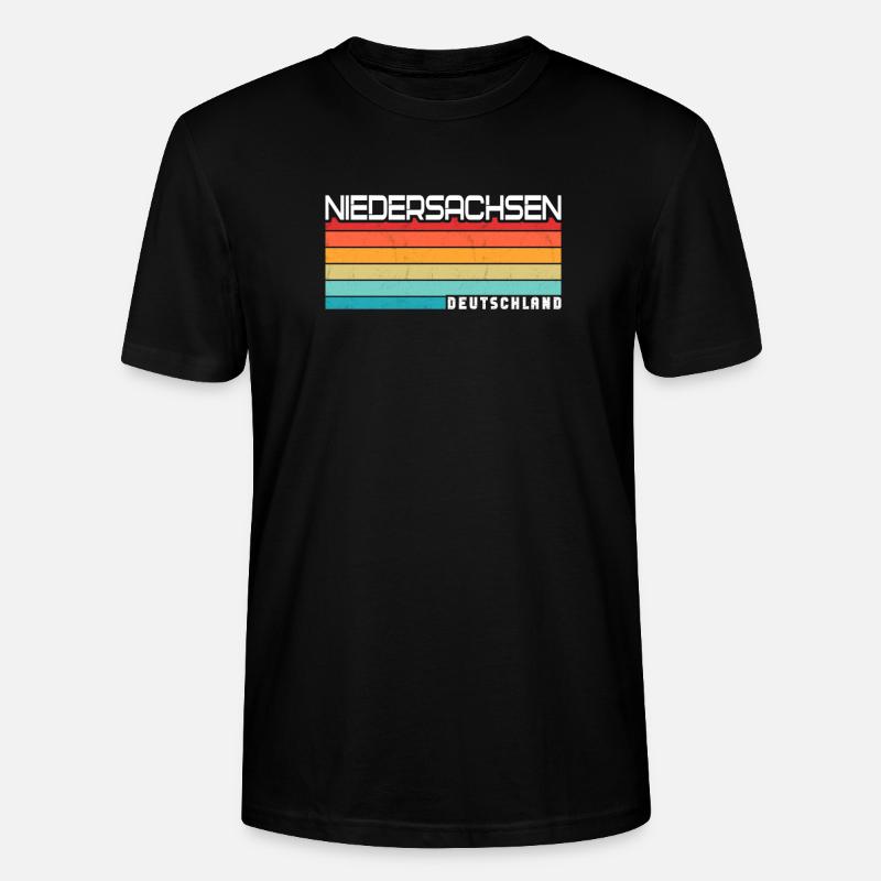 Basse-Saxe Basse-Saxe Basse-Saxe - T-shirt bio CRAFTER Stanley Stella Unisexe - noir